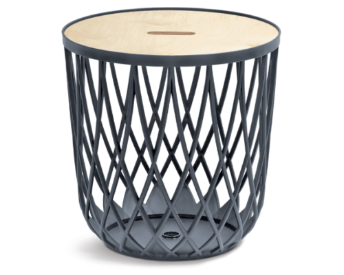 Stolik kosz 35L czarny wielofunkcyjny Uniqubo.png