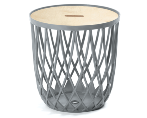 Stolik kosz 35L szary wielofunkcyjny Uniqubo.png