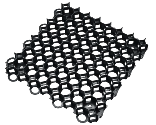Kratka trawnikowa parkingowa czarna 50x50x4 cm Ekogrid.png