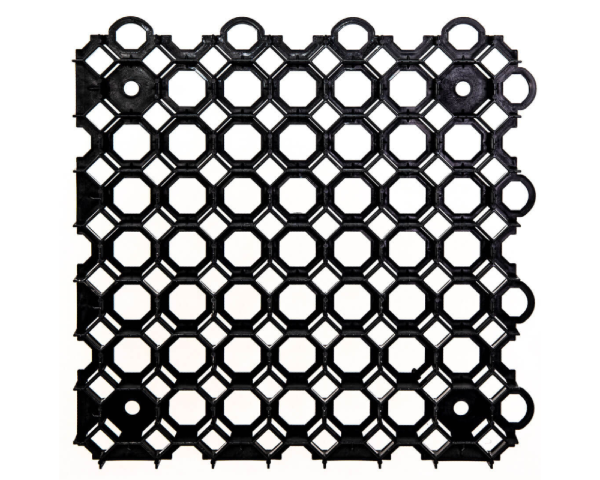 Kratka trawnikowa parkingowa czarna 50x50x4 cm Ekogrid.png