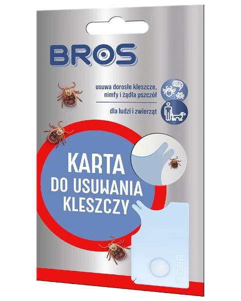 Karta do usuwania kleszczy BROS.webp