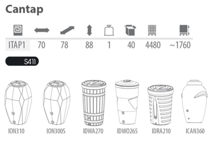 Kranik do beczki na deszczówkę czarny Cantap Prosperplast