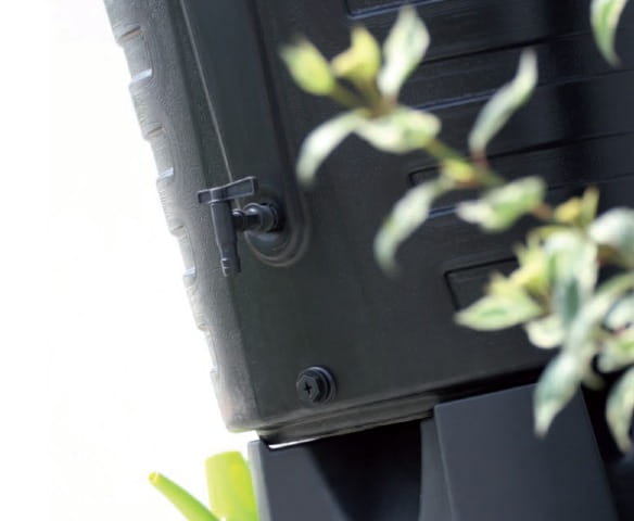 Kran do beczki na wodę deszczową czarny Cantap Prosperplast