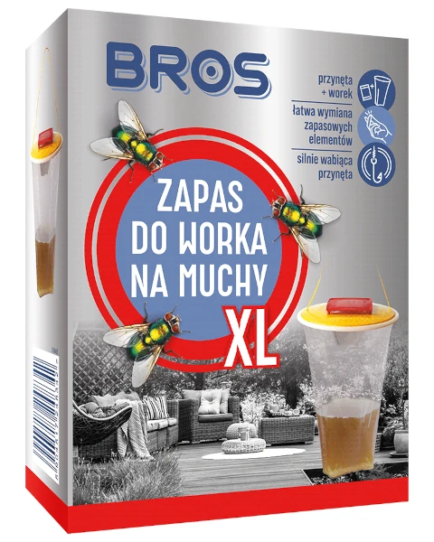 worek i przyneta do pulapki na muchy XL BROS