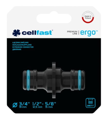Łącznik dwójnik złączka 3/8" 1/2" - 5/8" 3/4" Ergo