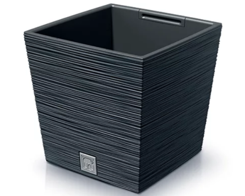 Doniczka kwadratowa 19 l z wkladem 14 l antracyt Furu Square