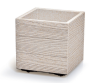 Doniczka kwadratowa biała 28,8 cm MADERA ECO Wood