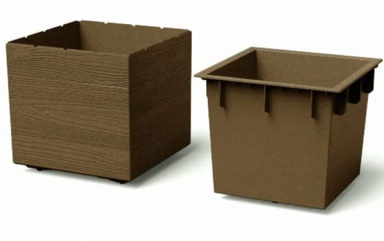 Donica kwadrat Madera Eco Wood wklad prezentacja