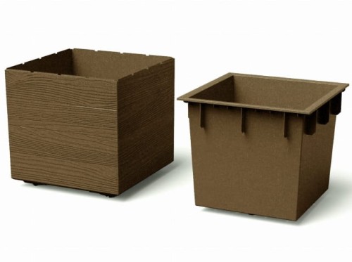 Donica kwadrat Madera Eco Wood wklad prezentacja