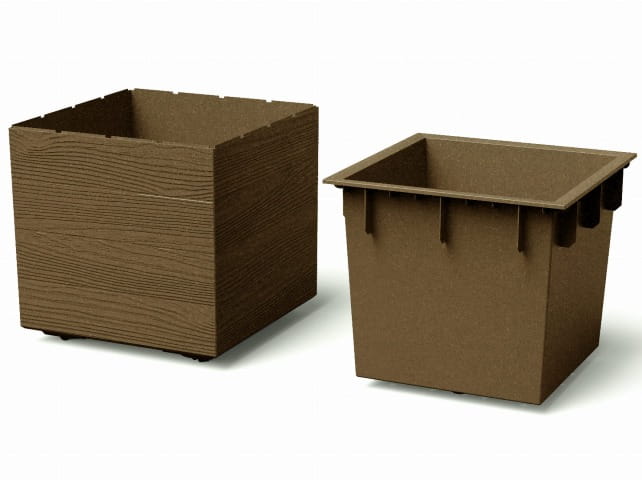 Donica kwadrat Madera Eco Wood wklad prezentacja
