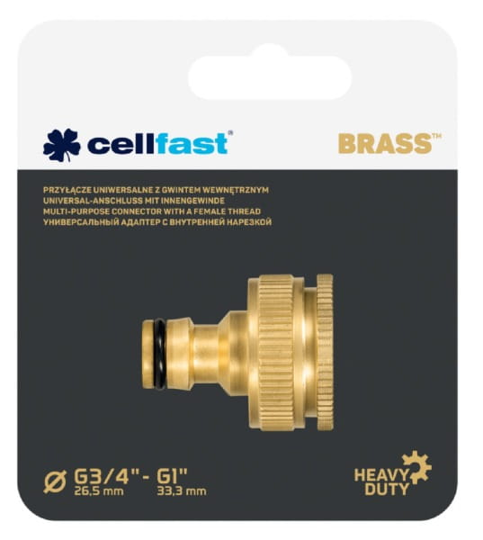 Przyłącze gwint wewnętrzny damski 3/4" - 1" mosiądz Brass