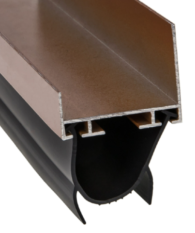 uszczelka do segementowej bramy garażowej dolna półokrągła UB-5