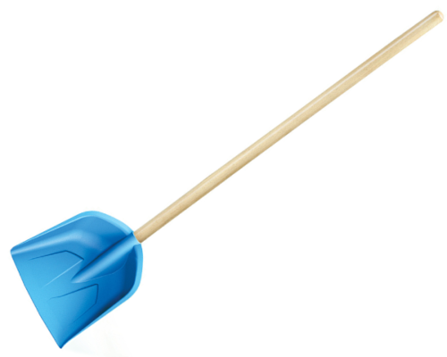 Łopatka dla dzieci z drewnianym trzonkiem niebieska Load Baby