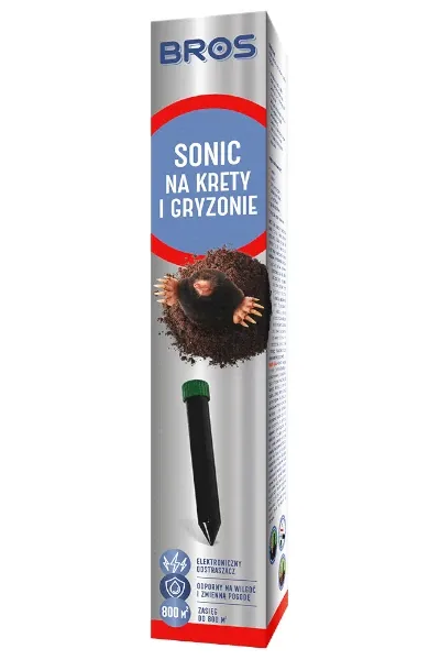 Sonic na krety i gryzownie BROS odstraszajacy dzwiekiem