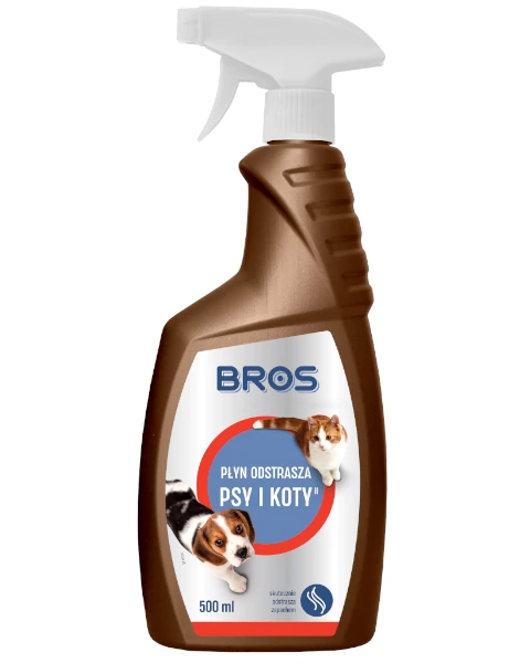 Odstraszacz w płynie na psy, koty BROS