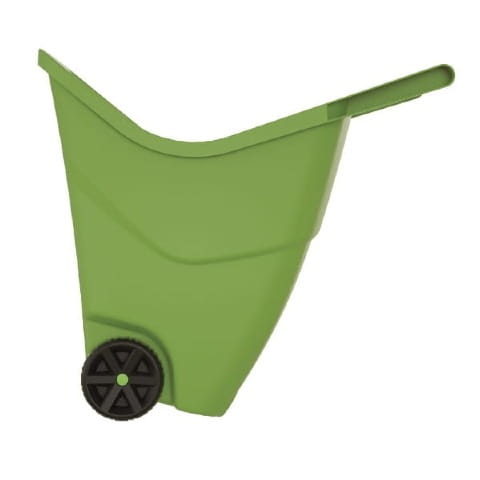 Duża taczka ogrodowa do liści ziemi śniegu kolor zielony 85 litrów Load&Go