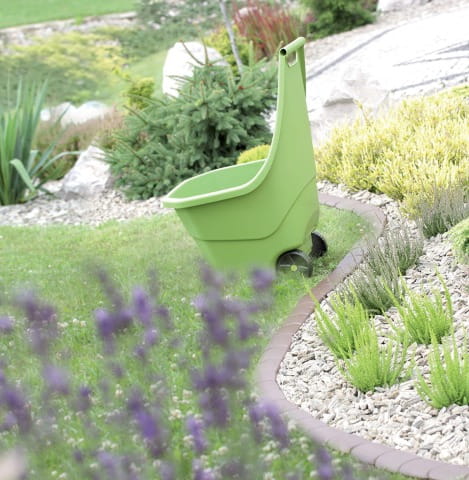 Taczka do ogrodu wózek ogrodowy oliwkowy 55-litrowy Load&Go