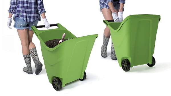 wózek ogrodowy 85L Load&Go przykład zastosowania