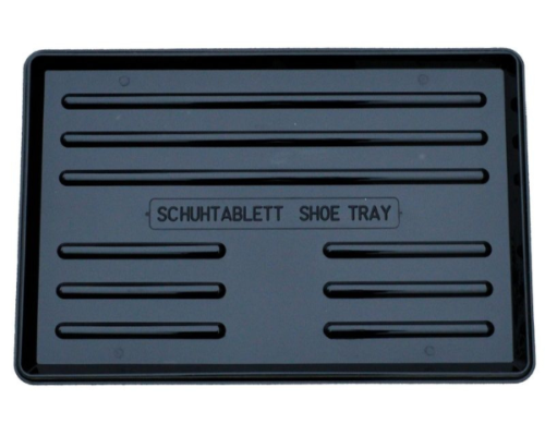 Czarny ociekacz do obuwia 45 x 30 cm podstawka pod buty