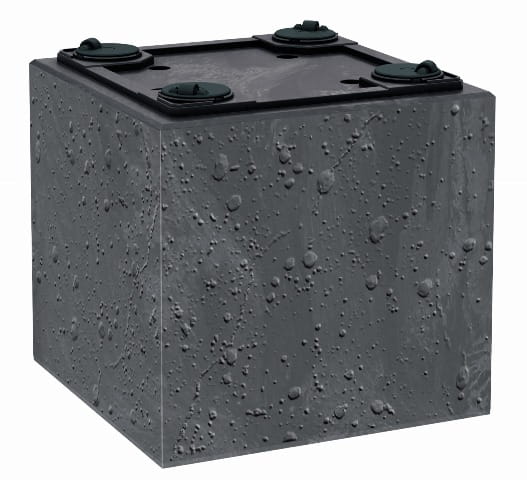 Donica ogrodowa 39 x 39 cm Sierra Beton Effect kolka prezentacja