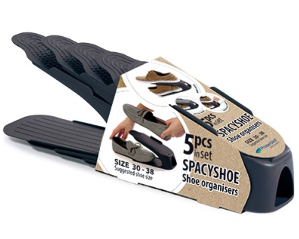 Organizer na buty 30–38 zestaw 5szt antracyt Spacyshoe