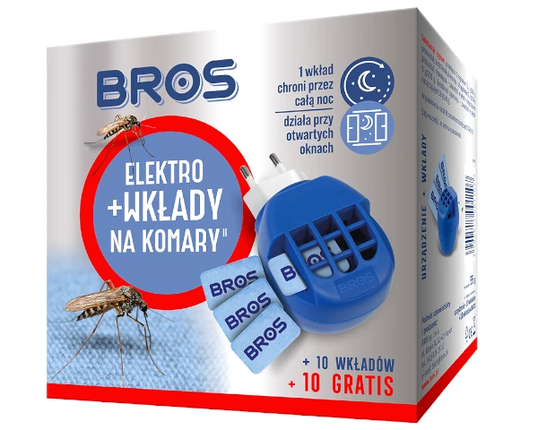 Środek na komary do kontakty Elektro + wkłady BROS