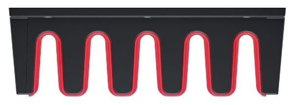 Uchwyt na narzędzia z trzonkiem 5 przegród czarny multiholder Kistenberg KMH30 dlugi bok