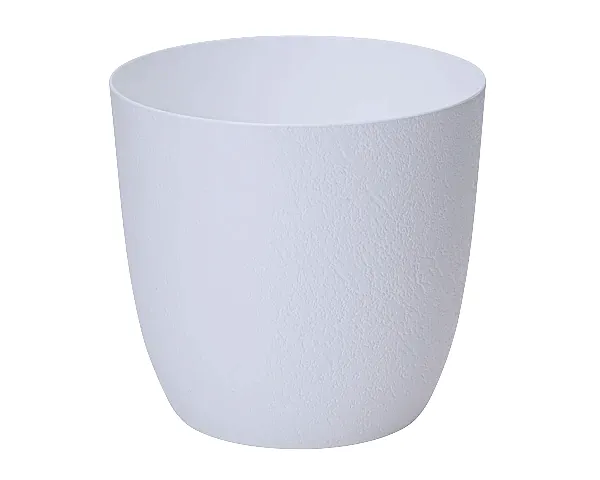 doniczka okragla 12,8 cm biala form plastic turo