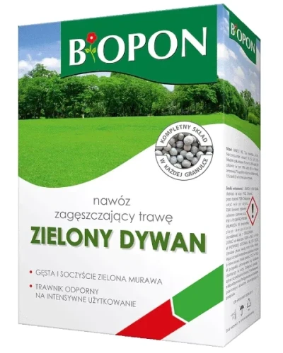 Rewitalizujący nawóz do trawnika Zielony Dywan Bopon, duży karton 5 kg