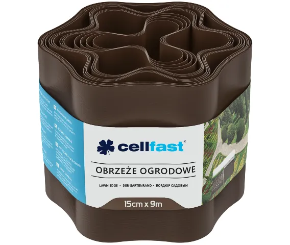 obrzeze ogrodowe brazowe 15 cm x 9 m Cellfast