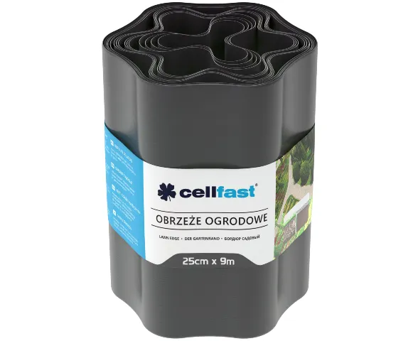 obrzeze ogrodowe grafit  25 cm x 9 m Cellfast