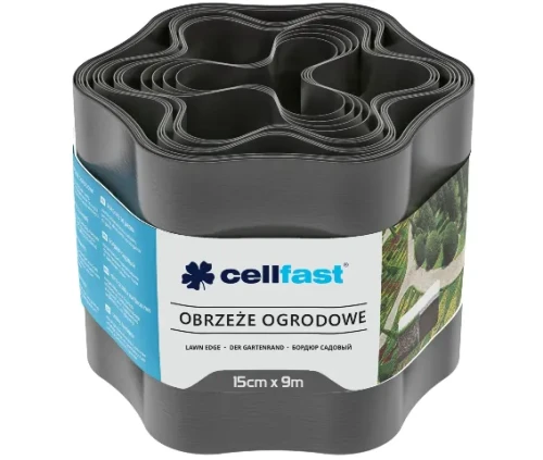 obrzeze ogrodowe grafit  15 cm x 9 m Cellfast