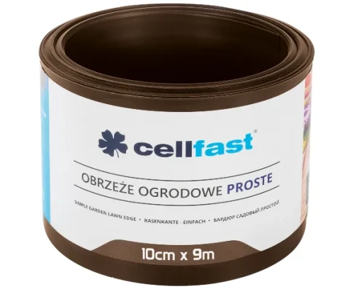 obrzeze ogrodowe proste brązowe 10 cm x 9 m Cellfast