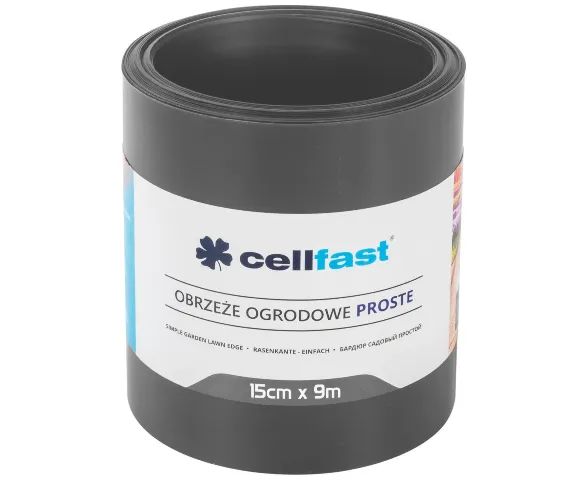 obrzeze ogrodowe proste grafit 15 cm x 9 m Cellfast