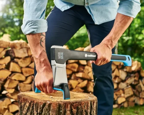 Ostrzynka uniwersalna do siekier Energo Cellfast prezentacja dzialania