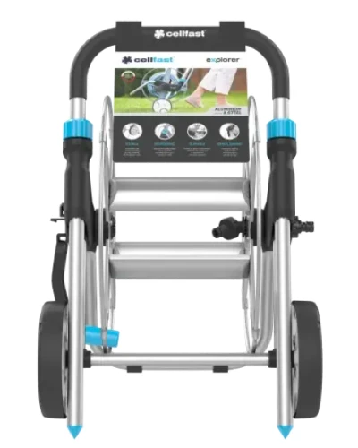 cellfast wozek metalowy na waz ogrodowy explorer cellfast - widok z przodu