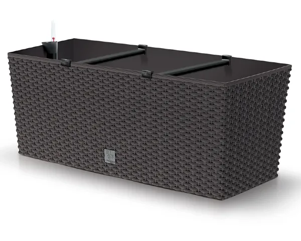 donica prostokątna prosperplast rato case brązowa 60 cm