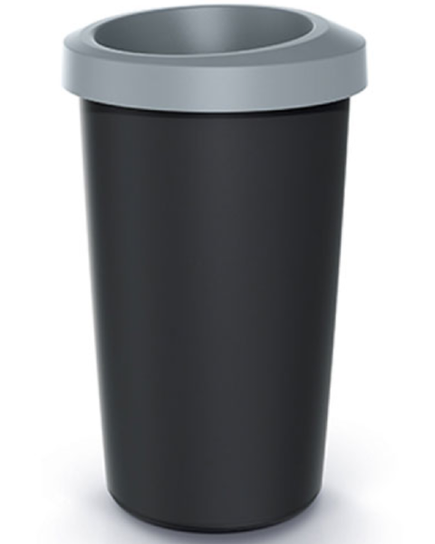 Kosz na śmieci odpady 25L czarno-szary Compacta R Drop