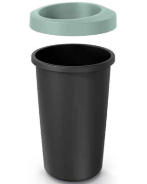 Zestaw koszy na śmieci do segregacji 4x35L kolory Compacta R Drop