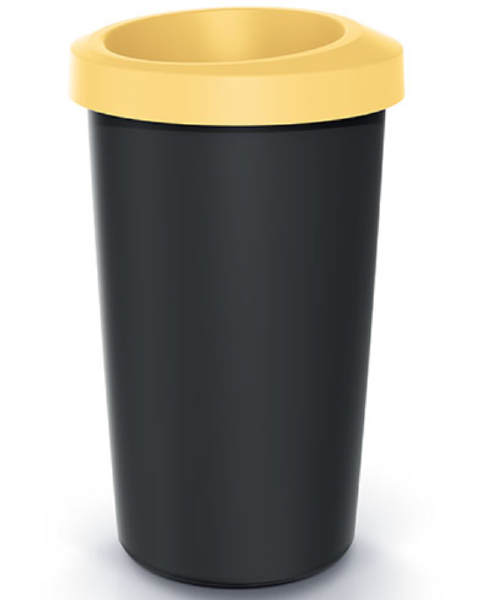 Kosz na śmieci odpady 25L czarno-żółty Compacta R Drop