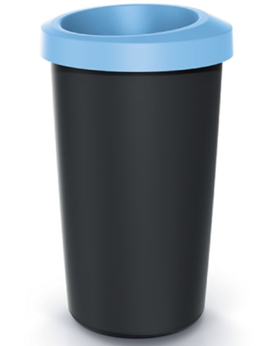 Kosz na śmieci odpady 25L czarno-niebieski Compacta R Drop