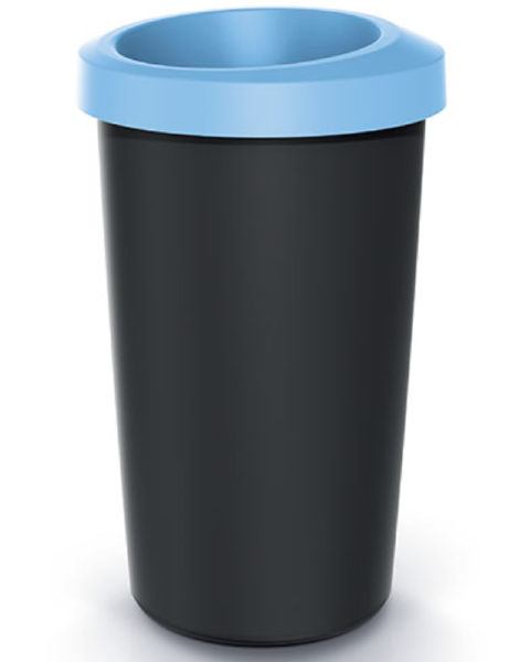 Kosz na śmieci odpady 25L czarno-niebieski Compacta R Drop