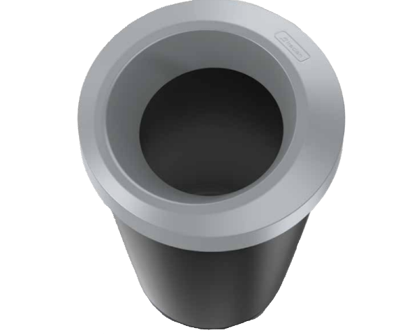 Pojemnik kosz na śmieci 35L czarno-brązowy Compacta R Drop