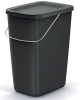 Kosz do śmieci z pokrywą i rączką 12L czarny Compacta Q Basic