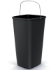 Kosz na śmieci odpady z rączką otwarty 25L czarny Compacta Q Basic