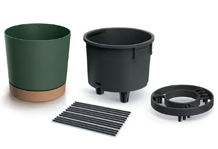Doniczka do uprawy z podpórką Home Grower prezentacja zestawu