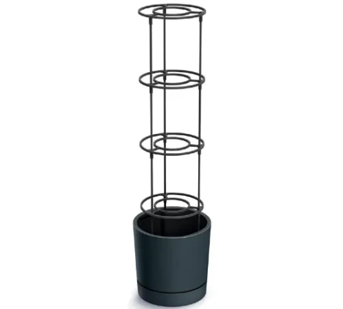 doniczka z podporka do pomidorow antracytowa 30 cm Home Garden