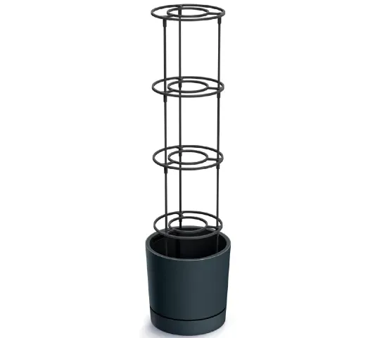 doniczka z podporka do pomidorow antracytowa 30 cm Home Garden