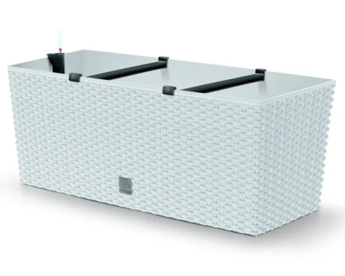 doniczka prostokatna 17L biala prosperplast rato case