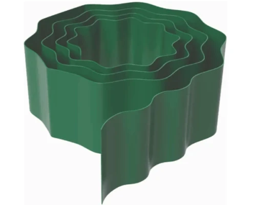 Obrzeże trawnikowe faliste zielone 10 cm x 9 m RAMP